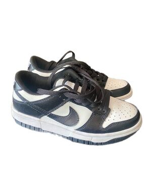 Panda Dunks Kids Black and White Low-Top Sneakers - Classic Athletic Style